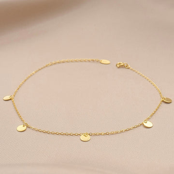 Gold Plated Tiny Dots Anklet